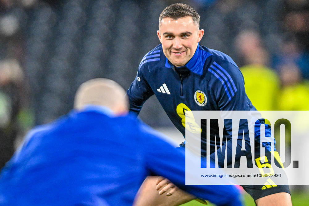 Scotland v Croatia UEFA Nations League John Souttar of Scotland warms up during the UEFA Nations League Group A match at Hampden Park, Glasgow UK Newspapers OUT