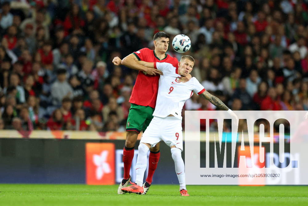 PORTO 15.11.2024 MECZ 5. KOLEJKA GRUPA A1 LIGA NARODOW SEZON 2024 25: PORTUGALIA - POLSKA --- UEFA NATIONS LEAGUE FOOTBALL MATCH: PORTUGAL - POLAND ANTONIO SILVA MATEUSZ BOGUSZ FOT. PIOTR KUCZA FOTOPYK NEWSPIX.PL --- newspix.pl