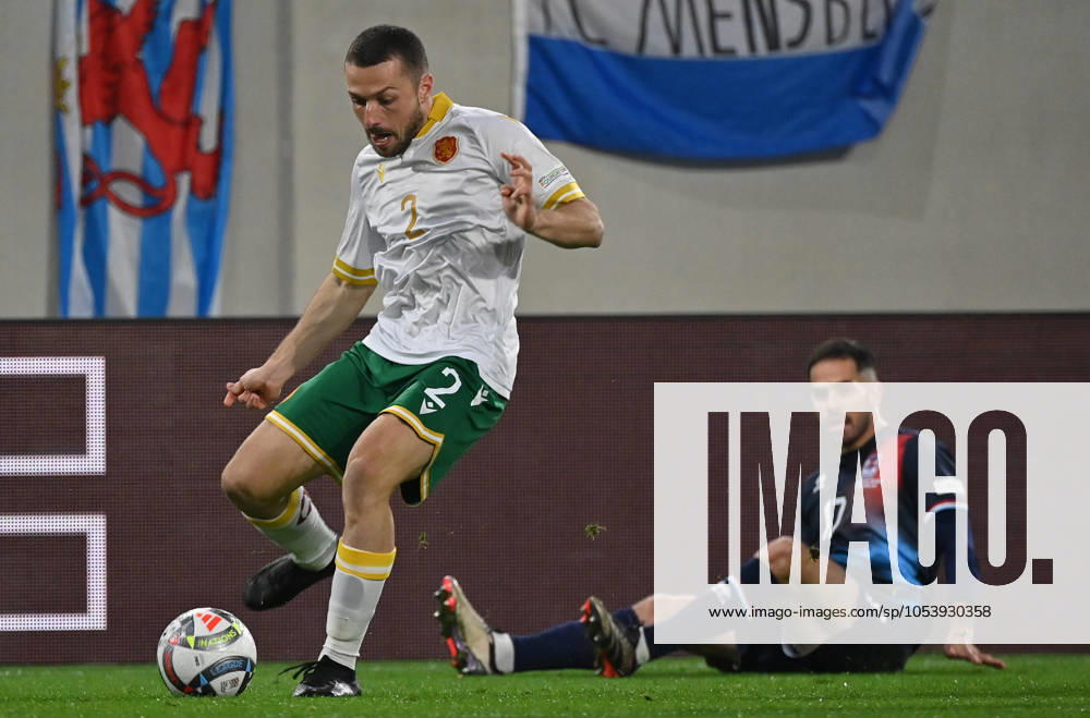 Football UEFA Nations League, Luxembourg Bulgaria, v l Viktor Popov Bulgaria , Michael Pinto Luxembourg Luxembourg
