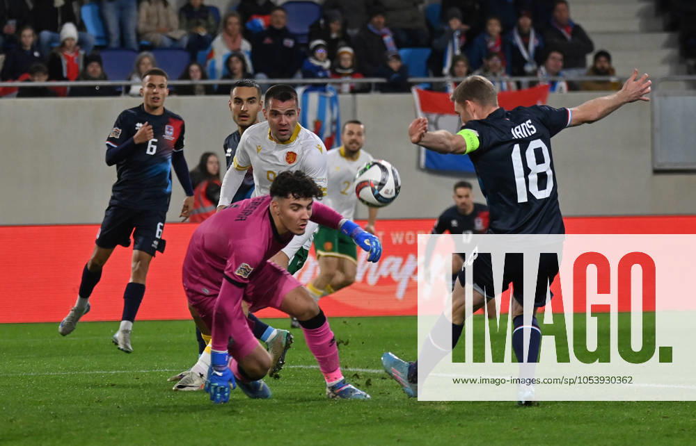 Football UEFA Nations League, Luxembourg Bulgaria, v l Tiago Pereira Luxembourg , Alexander Kolev Bulgaria , Laurent Jans Luxembourg Luxembourg