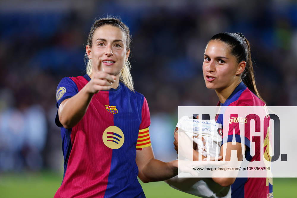Francisca Nazareth and Alexia Putellas of FC Barcelona, Barca look on during the Spanish Women League, Liga F, football match played between Real Madrid and FC Barcelona at Alfredo Di Stefano stadium on November 16, 2024, in Valdebebas, Madrid, Spain. Valdebebas SPAIN - ZUMAa181 20241116_zaa_a181_373