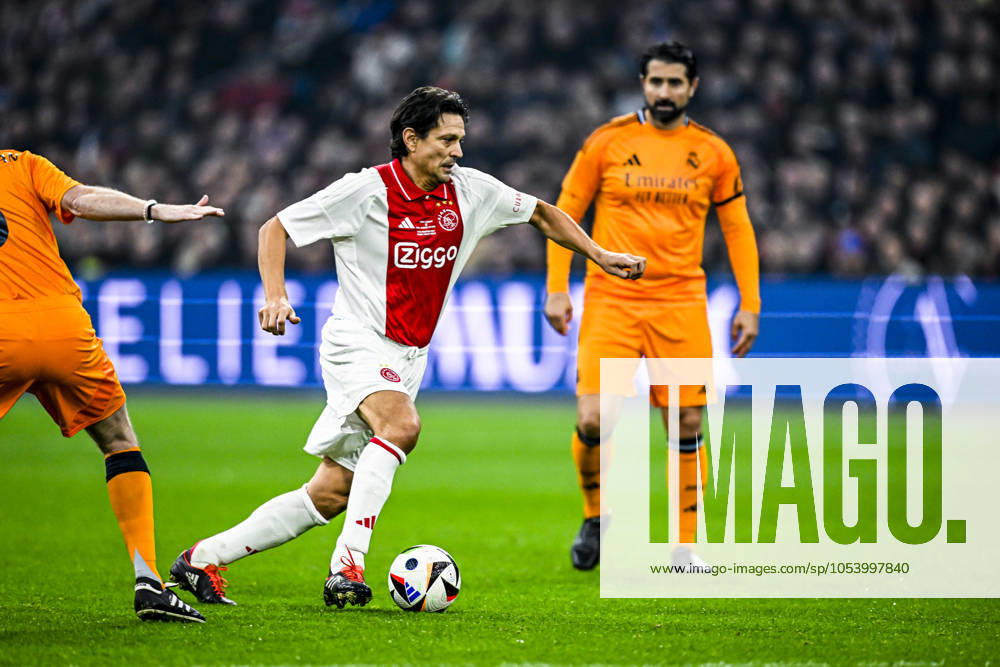 AFC Ajax Amsterdam legend player Jari Litmanen, during the match Ajax Legends Real Madrid Legends at the Johan Cruijff ArenA for the Dutch eredivisie season 2024 2025 in AMSTERDAM, Netherlands on 17 november 2024, photo by Stefan Koops EYE4images DeFodi Images not used in POL SRB CRO FRA GBR NED ITA USA Defodi 746 200913 Defodi-746 not used in POL SRB CRO FRA GBR NED ITA USA