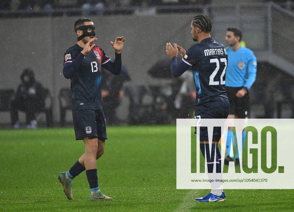 Football UEFA Nations League, Luxembourg Northern Ireland, v l Dirk Carlson Luxembourg , Marvin Martins Luxembourg Substitution Substitution UEFA REGULATIONS PROHIBIT ANY USE OF PHOTOGRAPHS as IMAGE SEQUENCES and or QUASI VIDEO Luxembourg