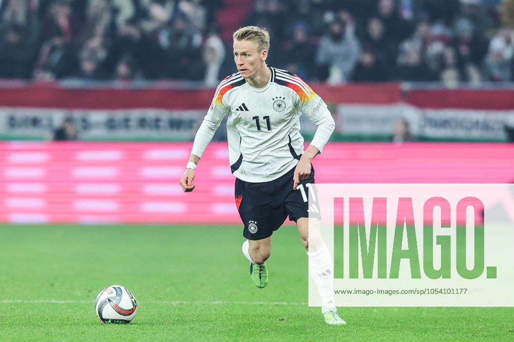Sport, Football, UEFA Nations League Season 2024 2025 Group A3 6 Matchday Hungary Germany 19 11 2024, Puskas Arena Budapest Chris Führich Germany, 11 Budapest Puskas Arena Hungary
