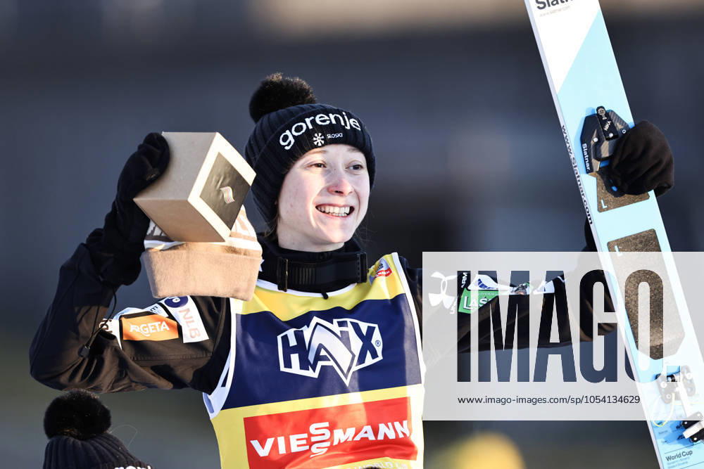World Cup Jumping Lillehammer Lillehammer 20241123 Slovenia s Nika Prevc celebrates after the win in the world cup jump in Lysgardsbakken in Lillehammer Photo Geir Olsen NTB Lillehammer Norway RESTRICTED USE FOR BETTING COMPANIES
