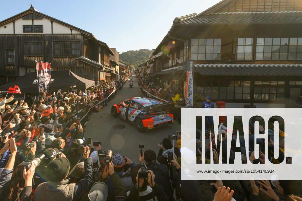 KW47 Driver Thierry Neuville And Co-Driver Martijn Wydaeghe Of The Team Hyundai Shell Mobis World Rally Team,Hyundai I20 N Rally1 Hybrid,They Face 3rd The Day Of The Race During Fia World Rally Championship WRC, Motorsport Rallye, WM FORUM8 Rally Japan 2024 23 November, Okazaki Japan