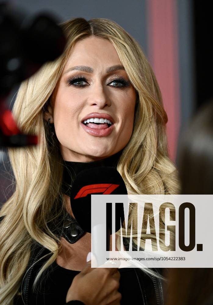 Famous celebrities at formula 1 heineken silver las vegas grand prix. (spo) famous celebrities at formula 1 heineken silver las vegas grand prix. November 23, 2024, las vegas, nevada, usa: some famous celebrities came to watch formula 1 las vegas grand prix taking place at las vegas strip circut. (photo: paris hilton, american media personality and businesswoman) credit: niyi fote thenews2 (Foto: Niyi Fote Thenews2 imago images) SPO