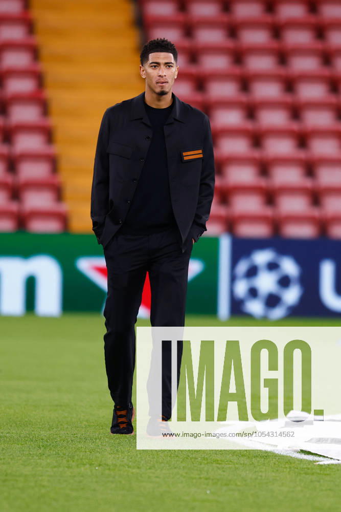 Jude Bellingham of Real Madrid looks on during the UEFA Champions League 2024 25 League Phase MD5 match between Liverpool FC and Real Madrid CF at Anfield on November 27, 2024, in Liverpool, England. Liverpool ENGLAND - ZUMAa181 20241127_zaa_a181_016
