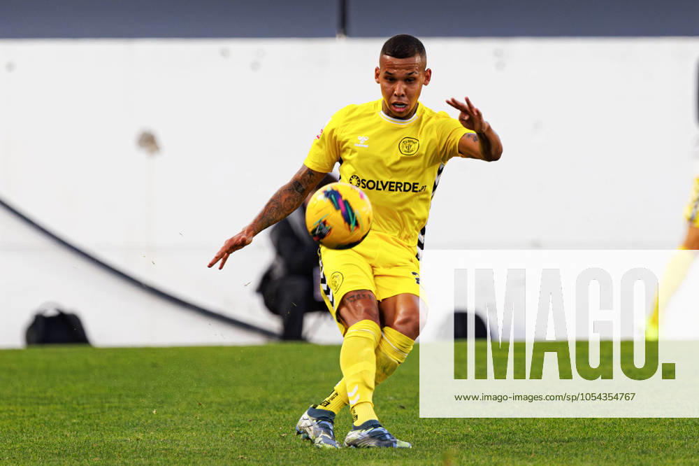 CF Estrela Amadora Vs CD Nacional in Amadora, Portugal - 10 Nov 2024 Gustavo Garcia (CD Nacional) seen in action during the Liga Portugal game between teams of CF Estrela Amadora and CD Nacional at Estadio Jose Gomes. Final score; CF Estrela Amadora 2:0 CD Nacional Amadora Portugal