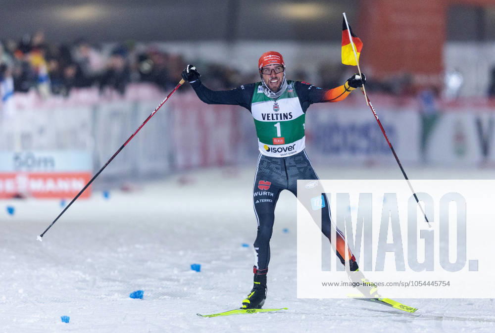 KW48 NORDIC SKIING - FIS WC Ruka, Nordic Opening KUUSAMO,FINLAND,30.NOV.24 - NORDIC SKIING, NORDIC COMBINED, CROSS COUNTRY - FIS World Cup, Nordic Opening, 10km Gundersen, men. Image shows the rejoicing of Johannes Rydzek (GER). GEPAxpictures xHaraldxSteiner