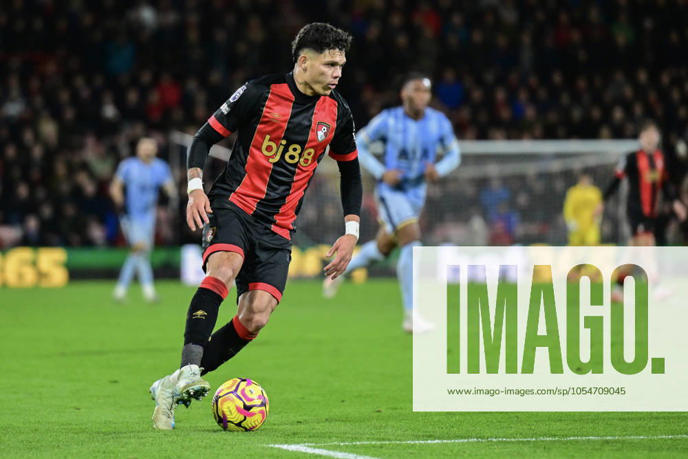 Bournemouth v Tottenham Hotspur Premier League Evanilson of Bournemouth during the Premier League match at the Vitality Stadium, Bournemouth UK Newspapers OUT