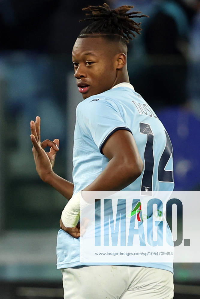 Rome, Italy 5.12.2024 : Tijjani Noslin of Lazio score the goal and celebrate with the team during Italian football match Freccia Rossa Coppa Italia (Italy Cup) 2024-2025 SS Lazio vs SSC Napoli at Olympic stadium in Roma.