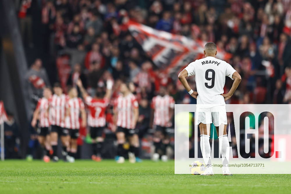 Kylian Mbappe (Real), DECEMBER 4, 2024 - Football Soccer : Mbappe looks on as Bilbao players celebrate after Berenguer s goal during Spanish LaLiga EA Sports match between Athletic Club de Bilbao 2-1 Real Madrid CF at the Estadio de San Mames in Bilbao, Spain. Noxthirdxpartyxsales (275361875)