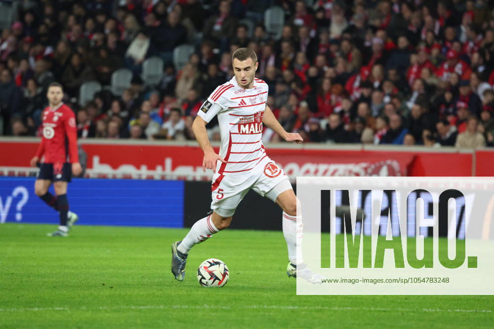 Brendan CHARDONNET (Brest) lors du match LOSC Lille vs Stade Brestois 29, Ligue 1, Decathlon Arena stade Pierre Mauroy, le 6 dà cembre 2024
