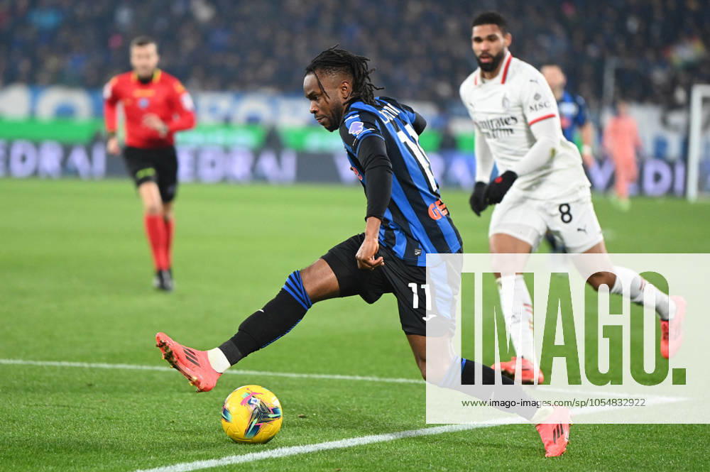 CALCIO - Serie A - Atalanta BC vs AC Milan LOOKMAN Ademola (Atalanta Bc) in action during Atalanta BC vs AC Milan, Italian soccer Serie A match in Bergamo, Italy, December 06 2024 Bergamo Italy