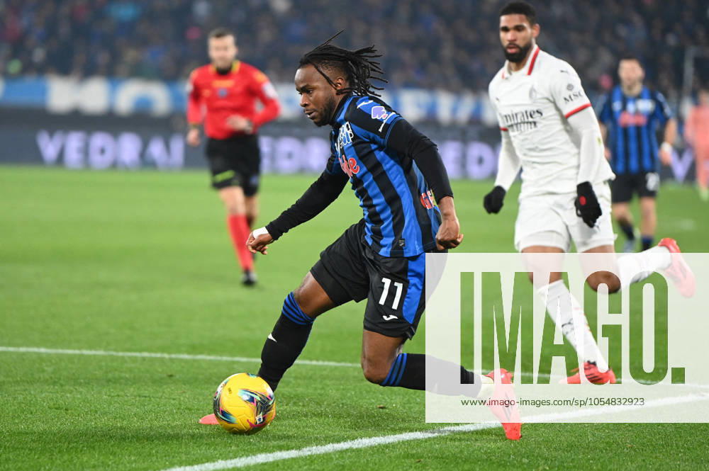 CALCIO - Serie A - Atalanta BC vs AC Milan LOOKMAN Ademola (Atalanta Bc) in action during Atalanta BC vs AC Milan, Italian soccer Serie A match in Bergamo, Italy, December 06 2024 Bergamo Italy
