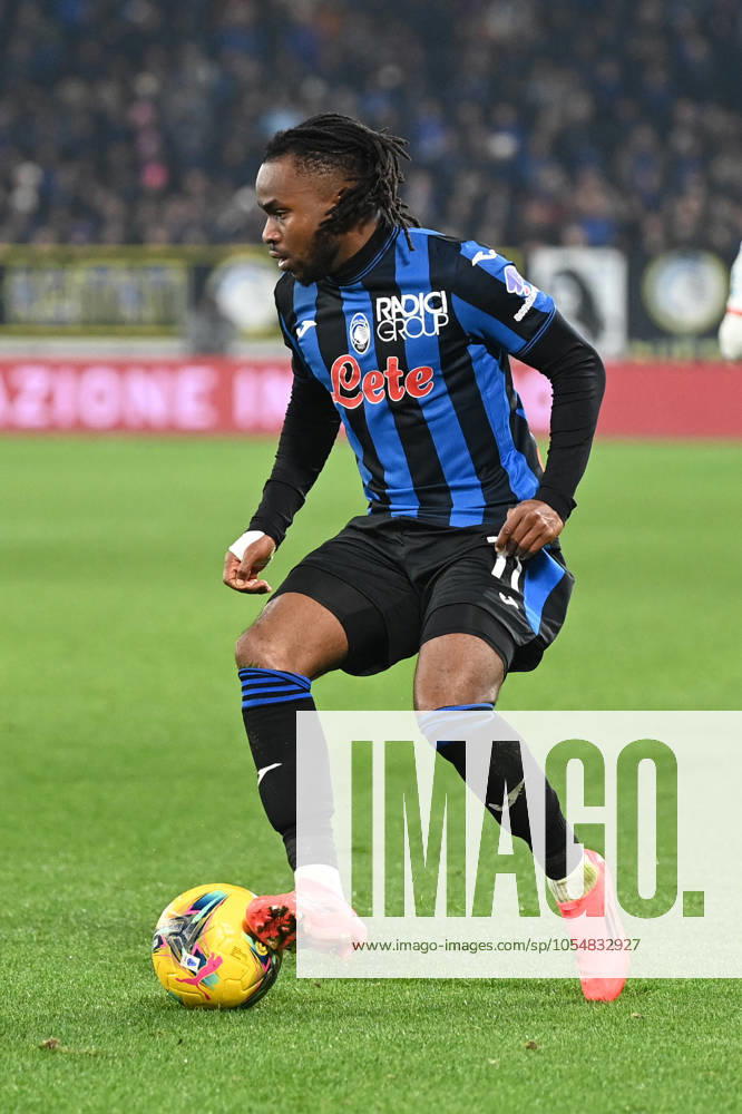 CALCIO - Serie A - Atalanta BC vs AC Milan LOOKMAN Ademola (Atalanta Bc) in action during Atalanta BC vs AC Milan, Italian soccer Serie A match in Bergamo, Italy, December 06 2024 Bergamo Italy