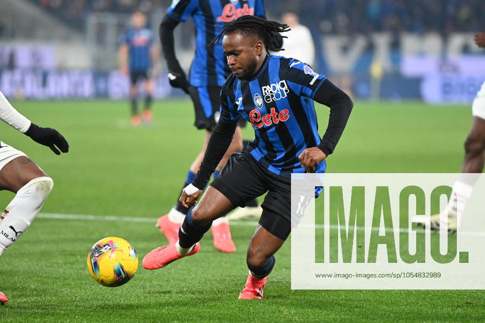 CALCIO - Serie A - Atalanta BC vs AC Milan LOOKMAN Ademola (Atalanta Bc) in action during Atalanta BC vs AC Milan, Italian soccer Serie A match in Bergamo, Italy, December 06 2024 Bergamo Italy