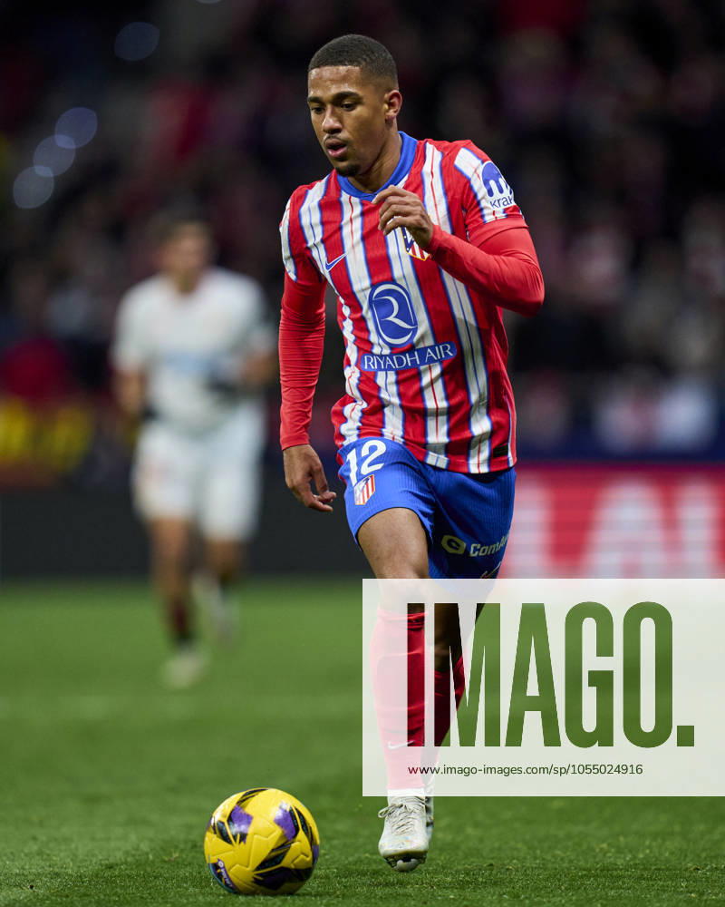 ESP: Atletico de Madrid v Sevilla FC. La Liga EA Sports. Date 16 Samuel Lino of Atletico de Madrid during the La Liga EA Sports match between Atletico de Madrid and Sevilla FC played at Riyadh Air Metropolitano Stadium on December 8, 2024 in Madrid, Spain. kpng