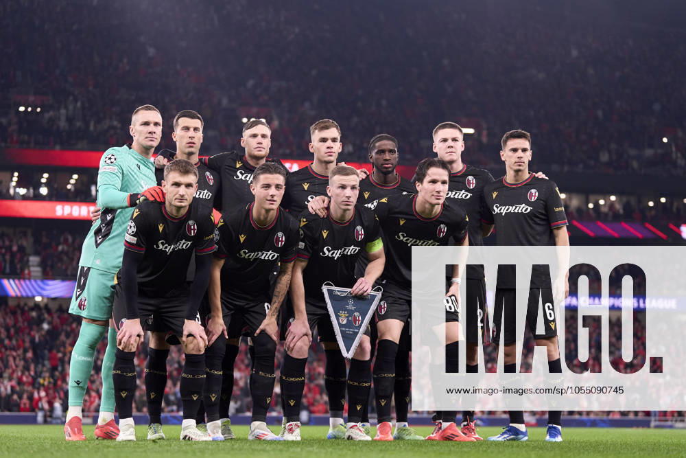 SL Benfica v Bologna FC 1909 - UEFA Champions League 2024 25 League Phase MD6 Players of Bologna Football Club 1909 line up for the team photos prior to the UEFA Champions League match between SL Benfica and Bologna FC 1909 at Estadio Da Luz in Lisbon, Portugal, on December 11, 2024. Lisbon, Portugal Lisbon Portugal