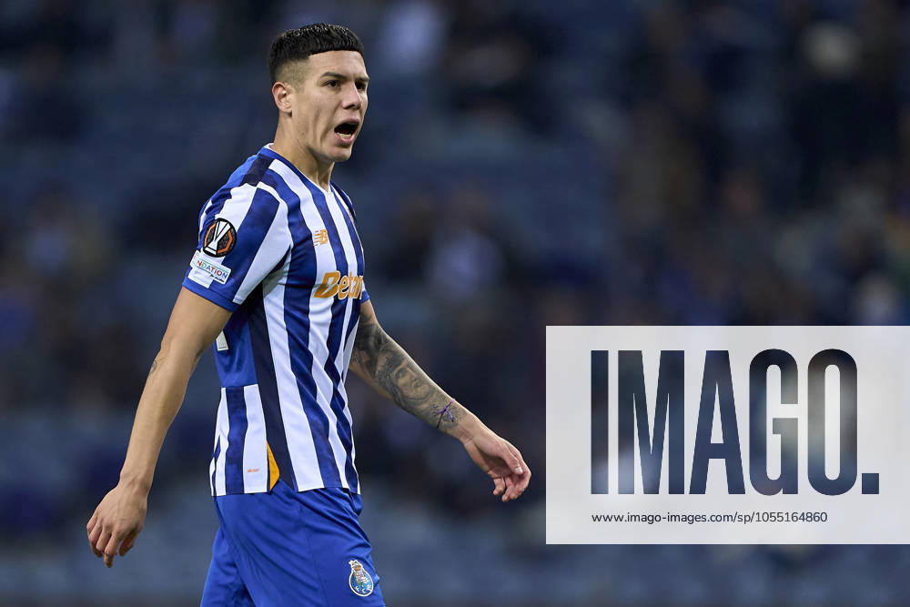 FC Porto v FC Midtjylland - UEFA Europa League 2024 25 League Phase MD6 Nehuen Perez of FC Porto reacts during the UEFA Europa League match between FC Porto and FC Midtjylland at Estadio Do Dragao in Porto, Portugal, on December 12, 2024. Porto, Portugal Porto Portugal