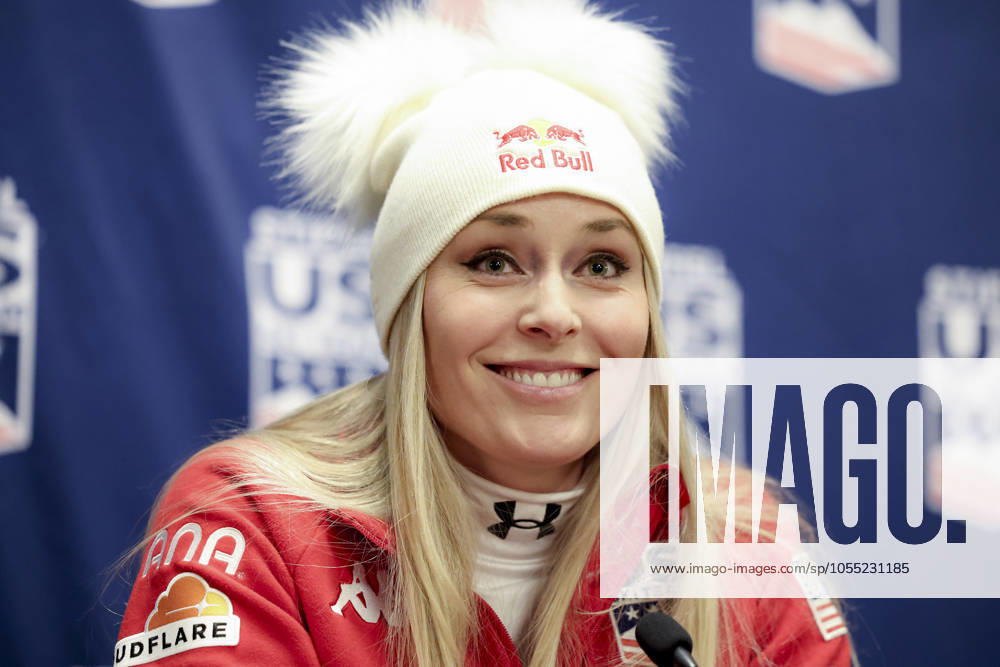 KW50 ALPINE SKIING - FIS WC Beaver Creek BEAVER CREEK,COLORADO,USA,13.DEC.24 - ALPINE SKIING - FIS World Cup, preview, press conference, PK, Pressekonferenz US Ski team, ladies. Image shows Lindsey Vonn (USA). GEPAxpictures xPatrickxSteiner