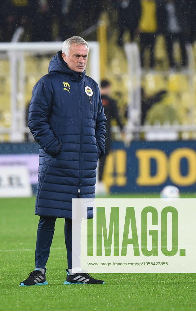 Coach Jose Mourinho of Fenerbahce during the Turkish Super League match between Fenerbahce and Basaksehir FK at Ulker Sukru Saracoglu Stadium on December 15, 2024 in Istanbul, Turkey. Istanbul Turkey