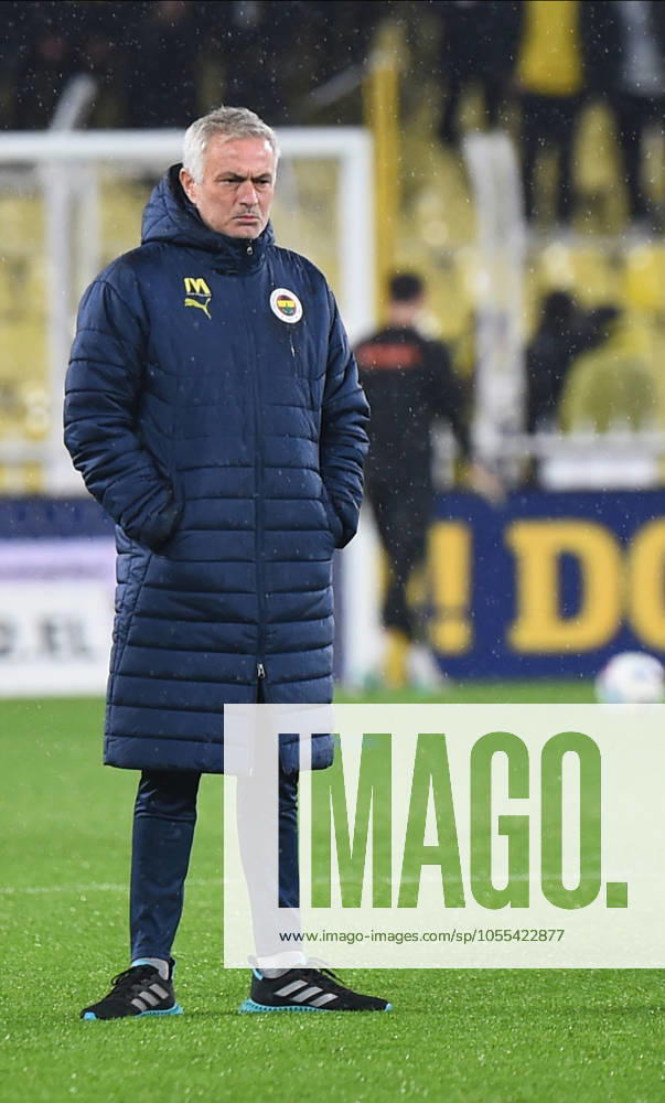 Coach Jose Mourinho of Fenerbahce during the Turkish Super League match between Fenerbahce and Basaksehir FK at Ulker Sukru Saracoglu Stadium on December 15, 2024 in Istanbul, Turkey. Istanbul Turkey