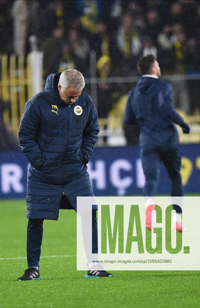 Coach Jose Mourinho of Fenerbahce during the Turkish Super League match between Fenerbahce and Basaksehir FK at Ulker Sukru Saracoglu Stadium on December 15, 2024 in Istanbul, Turkey. Istanbul Turkey