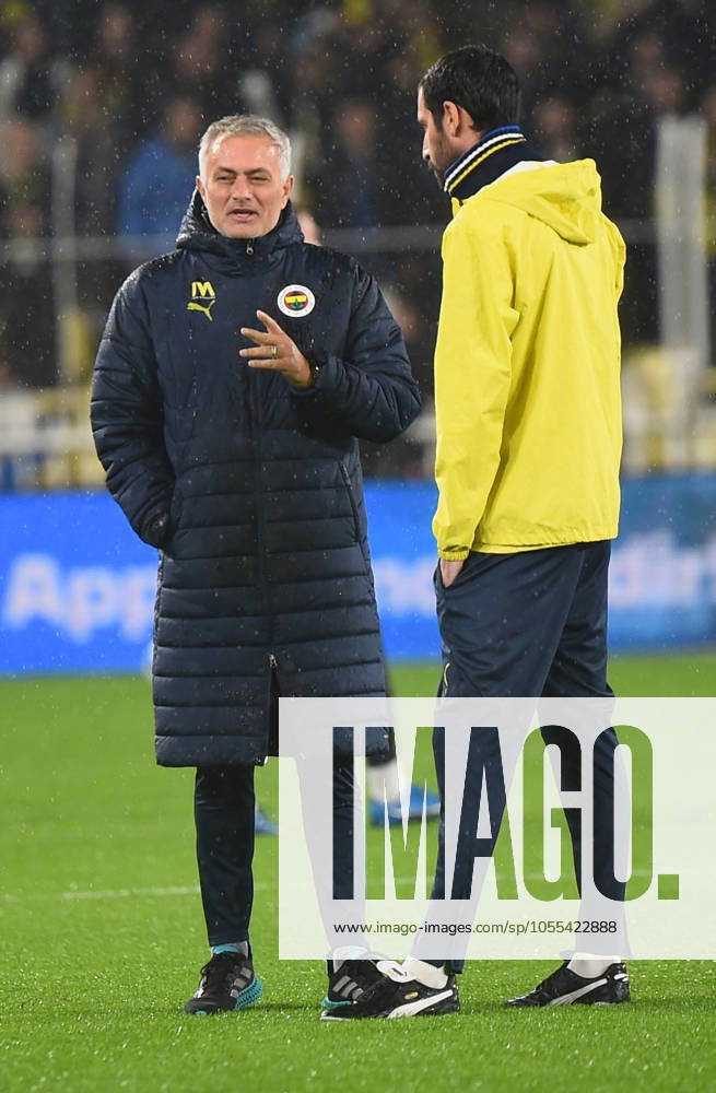 Coach Jose Mourinho of Fenerbahce during the Turkish Super League match between Fenerbahce and Basaksehir FK at Ulker Sukru Saracoglu Stadium on December 15, 2024 in Istanbul, Turkey. Istanbul Turkey