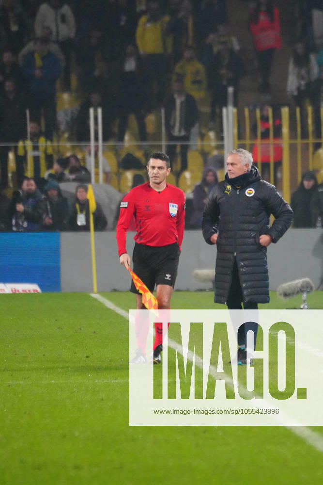 Coach Jose Mourinho of Fenerbahce during the Turkish Super League match between Fenerbahce and Basaksehir FK at Ulker Sukru Saracoglu Stadium on December 15, 2024 in Istanbul, Turkey. Istanbul Turkey