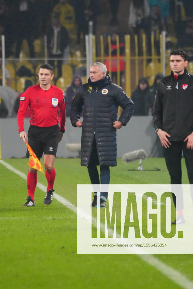 Coach Jose Mourinho of Fenerbahce during the Turkish Super League match between Fenerbahce and Basaksehir FK at Ulker Sukru Saracoglu Stadium on December 15, 2024 in Istanbul, Turkey. Istanbul Turkey