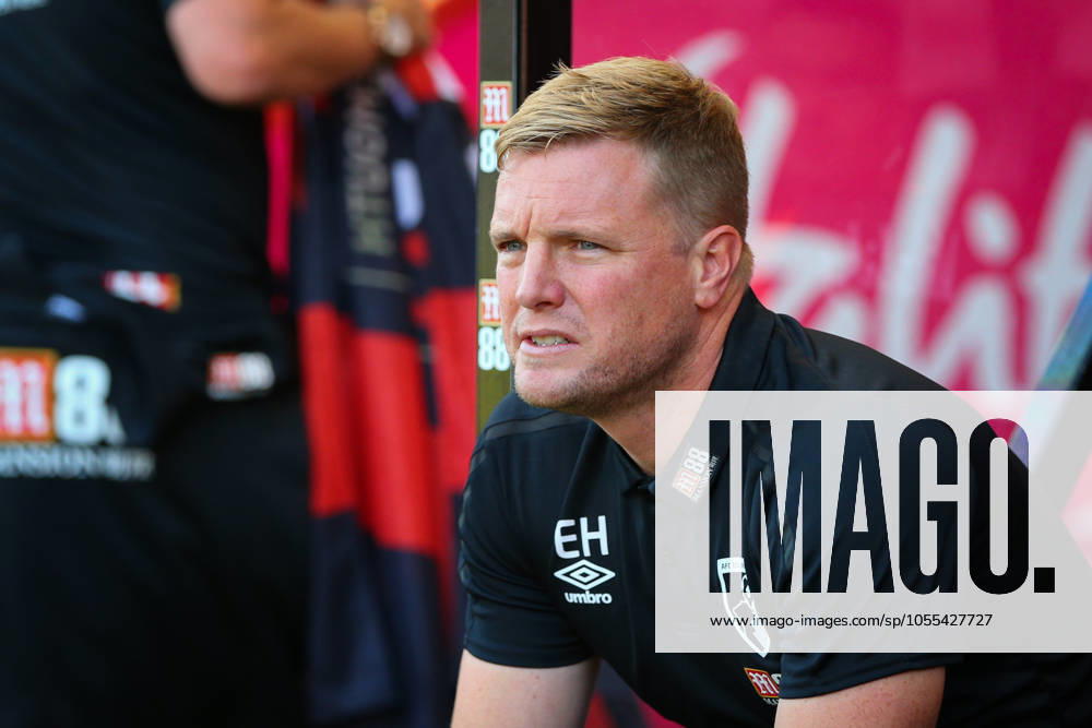 Bournemouth v Manchester City - Premier League - Vitality Stadium August 25, 2019, Bournemouth, United Kingdom: Bournemouth manager Eddie Howe looks on during the Premier League match at the Vitality Stadium, Bournemouth. Picture date: 25th August 2019. Picture credit should read: Craig Mercer Sportimage Bournemouth United Kingdom