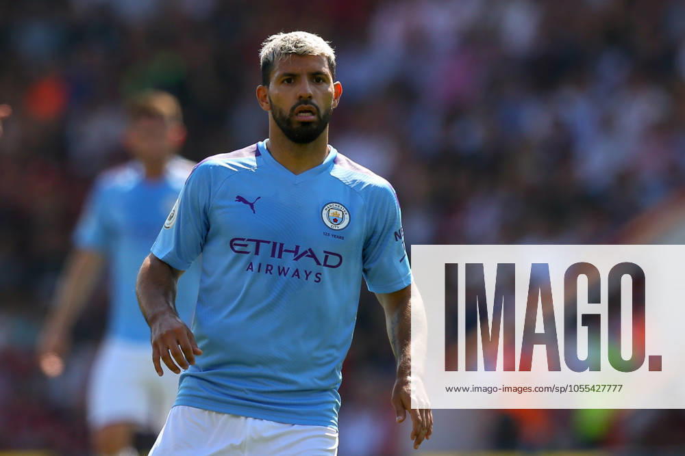 Bournemouth v Manchester City - Premier League - Vitality Stadium August 25, 2019, Bournemouth, United Kingdom: Sergio Aguero of Manchester City during the Premier League match at the Vitality Stadium, Bournemouth. Picture date: 25th August 2019. Picture credit should read: Craig Mercer Sportimage Bournemouth United Kingdom