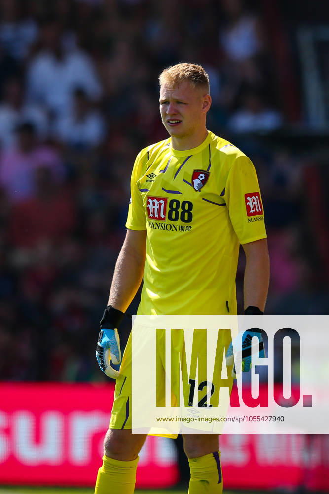 Bournemouth v Manchester City - Premier League - Vitality Stadium August 25, 2019, Bournemouth, United Kingdom: Aaron Ramsdale of Bournemouth during the Premier League match at the Vitality Stadium, Bournemouth. Picture date: 25th August 2019. Picture credit should read: Craig Mercer Sportimage Bournemouth United Kingdom