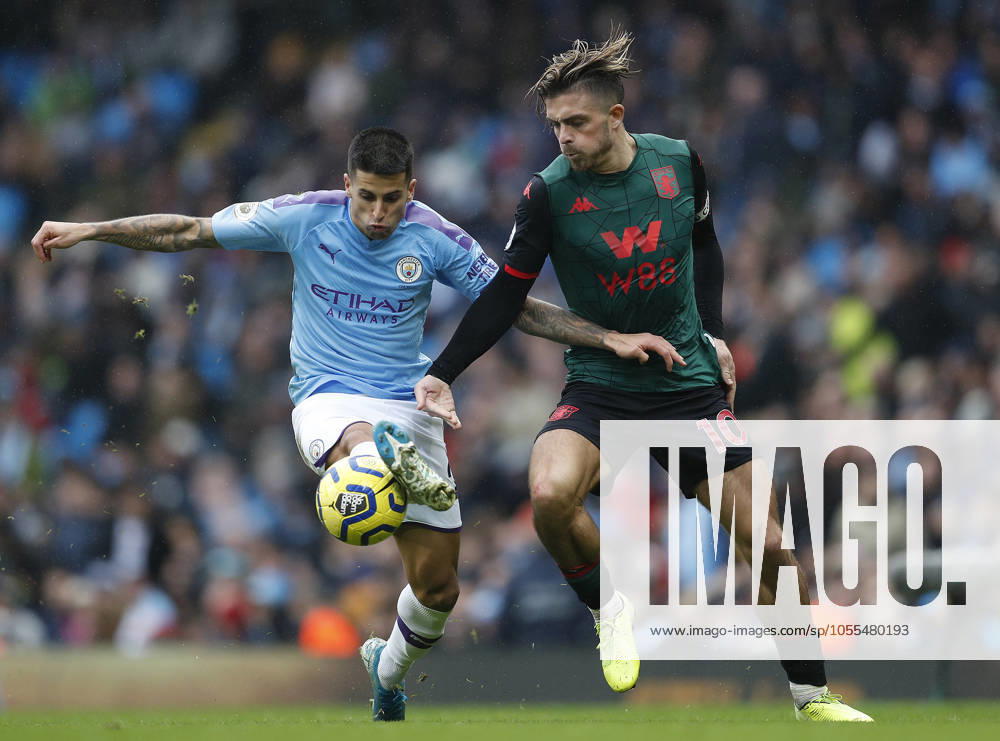 Manchester City v Aston Villa - Premier League - Etihad Stadium October 26, 2019, Manchester, United Kingdom: Joao Cancelo of Manchester City challenges Jack Grealish of Aston Villa during the Premier League match at the Etihad Stadium, Manchester. Picture date: 26th October 2019. Picture credit should read: Darren Staples Sportimage Manchester United Kingdom