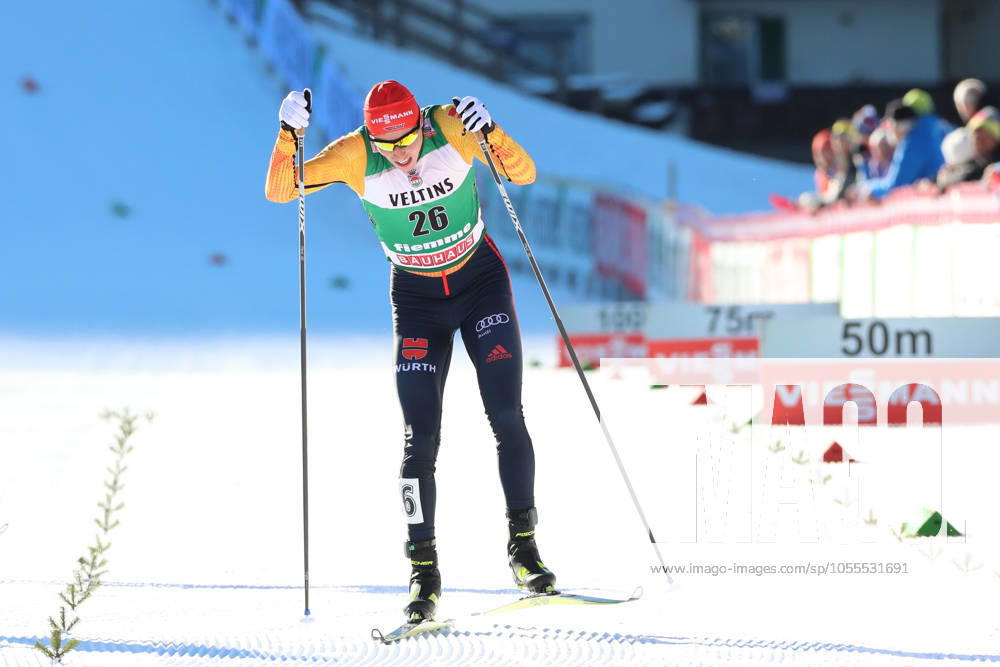 FIS Nordic Combined Gundersen NH 10 km, Italy 2020 FIS Nordic Combined Gundersen NH 10 km Ski World Cup in Predazzo, , Italy on January 11, 2020, Eric Frenzel (GER) in action. .Photo: Pierre Teyssot Espa-Images Predazzo, USA