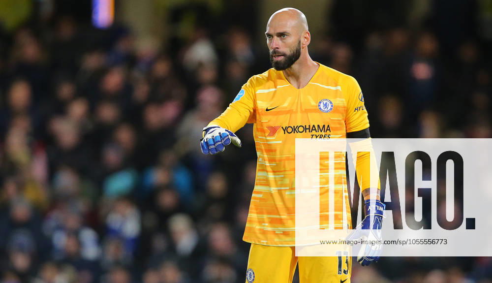 Chelsea v Manchester United, ManU - Premier League - Stamford Bridge February 17, 2020, London, United Kingdom: Chelseas goalkeeper Willy Caballero during the Premier League match at Stamford Bridge, London. Picture date: 17th February 2020. Picture credit should read: Paul Terry Sportimage London United Kingdom