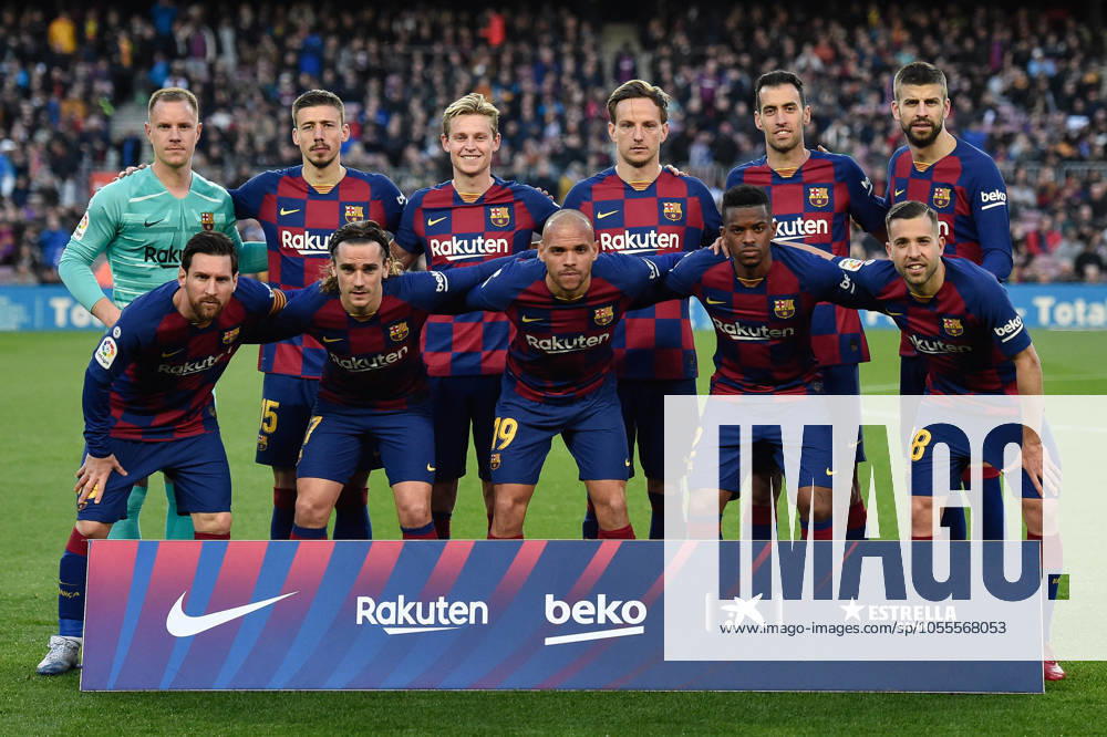 FC Barcelona, Barca v Real Sociedad - La Liga BARCELONA, SPAIN - MARCH 07:.Players of FC Barcelona during the Liga match between FC Barcelona and Real Sociedad at Camp Nou on March 07, 2020 in Barcelona, Spain. (Photo by DAX ESPA-Images) Barcelona Barcelona USA