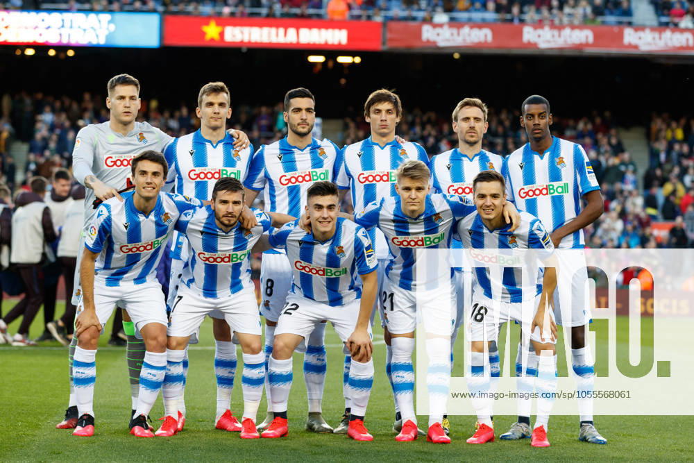 FC Barcelona, Barca v Real Sociedad - La Liga BARCELONA, SPAIN - MARCH 07:.Real Sociedad players during the Liga match between FC Barcelona and Real Sociedad at Camp Nou on March 07, 2020 in Barcelona, Spain. (Photo by DAX ESPA-Images) Barcelona Barcelona USA