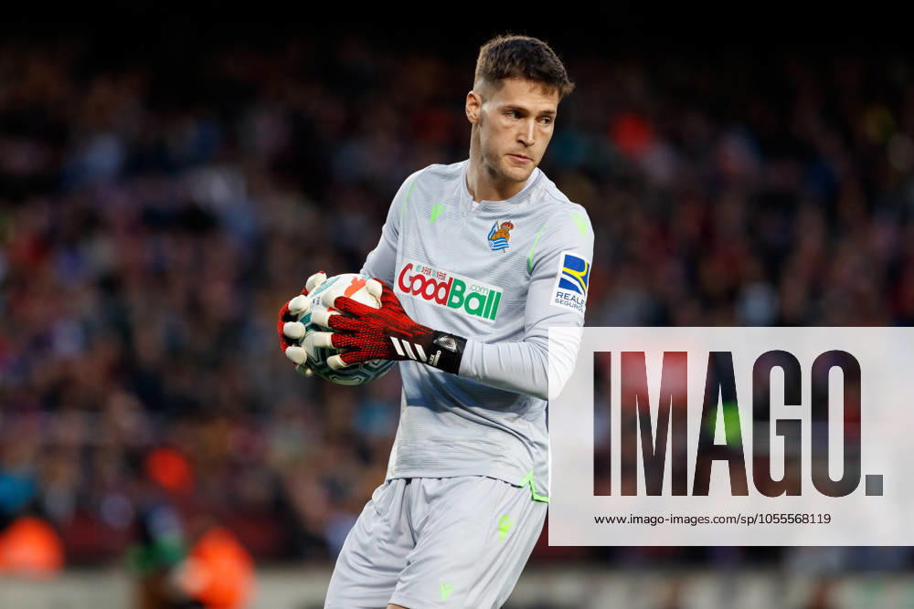 FC Barcelona, Barca v Real Sociedad - La Liga BARCELONA, SPAIN - MARCH 07:.Alex Remiro of Real Sociedad during the Liga match between FC Barcelona and Real Sociedad at Camp Nou on March 07, 2020 in Barcelona, Spain. (Photo by DAX ESPA-Images) Barcelona Barcelona USA