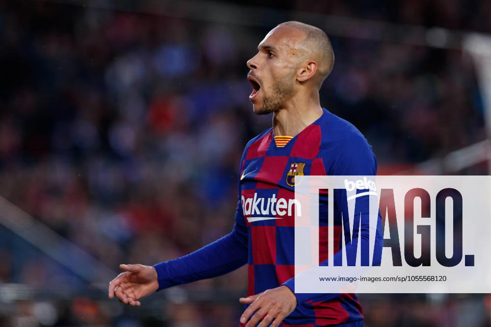 FC Barcelona, Barca v Real Sociedad - La Liga BARCELONA, SPAIN - MARCH 07:.Braithwaite of FC Barcelona during the Liga match between FC Barcelona and Real Sociedad at Camp Nou on March 07, 2020 in Barcelona, Spain. (Photo by DAX ESPA-Images) Barcelona Barcelona USA