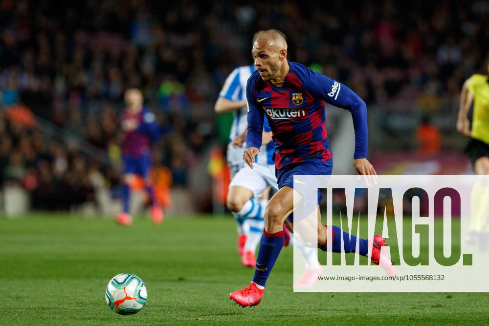 FC Barcelona, Barca v Real Sociedad - La Liga BARCELONA, SPAIN - MARCH 07:.Braithwaite of FC Barcelona in action during the Liga match between FC Barcelona and Real Sociedad at Camp Nou on March 07, 2020 in Barcelona, Spain. (Photo by DAX ESPA-Images) Barcelona Barcelona USA