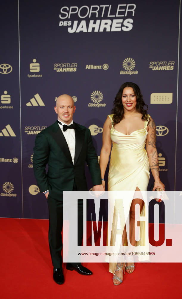 Baden Baden , Sportsman of the Year 2024 , Fabian Hambüchen with his wife Viktoria