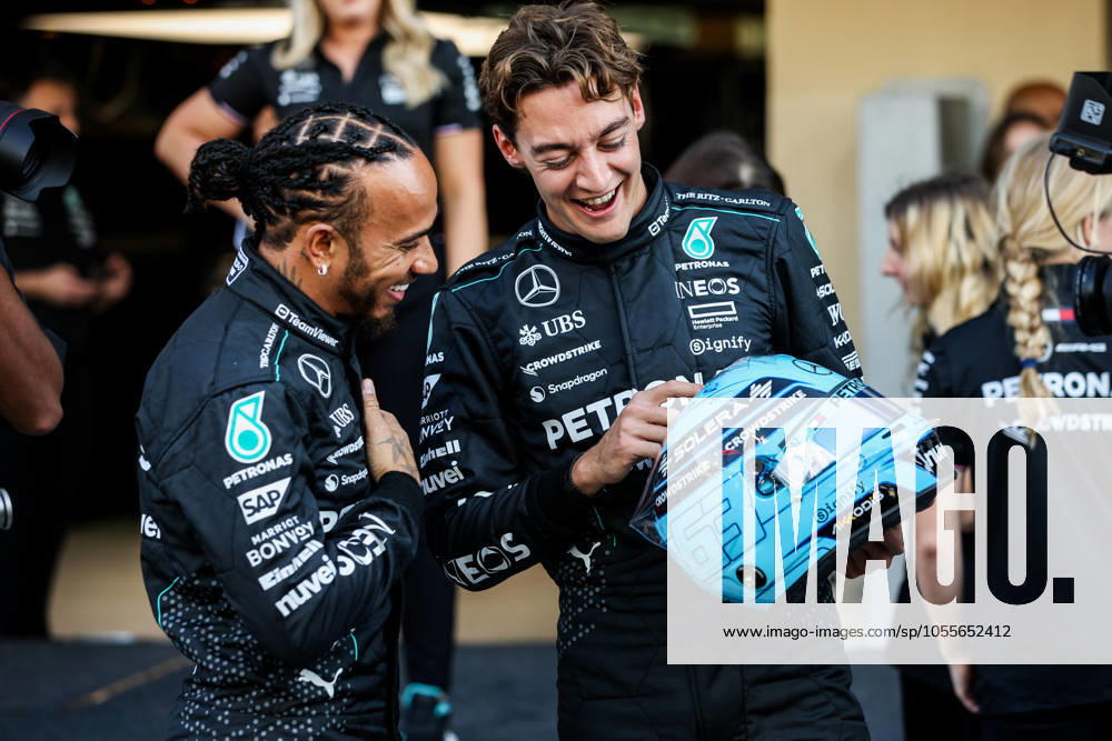 F1 - ABU DHABI GRAND PRIX 2024 RUSSELL George (gbr), Mercedes AMG F1 Team W15, portrait HAMILTON Lewis (gbr), Mercedes AMG F1 Team W15, portrait during the Formula 1 Etihad Airways Abu Dhabi Grand Prix 2024, 24th round of the 2024 Formula One World Championship, WM, Weltmeisterschaft from December 6 to 8, 2024 on the Yas Marina Circuit, in Abu Dhabi, United Arab Emirates - Abu DhabiUnited Arab Emirates