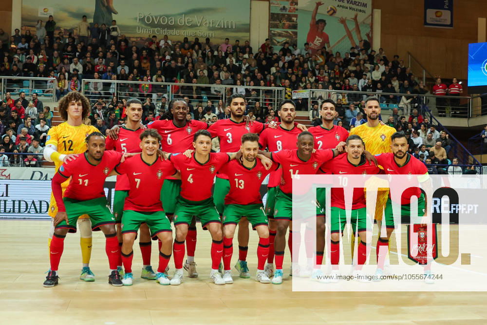 Portugal squad for this game during the UEFA Futsal Euro 2026 Qualifying match between Portugal and Netherlands at Pavilhao Municipal da Povoa de Varzim 18, 2024 in Povoa de Varzim, Portugal. Final Score Portugal 4 - 2 Netherlands Povoa De Varzim Portugal - ZUMAl192 20241218_zsp_l192_007