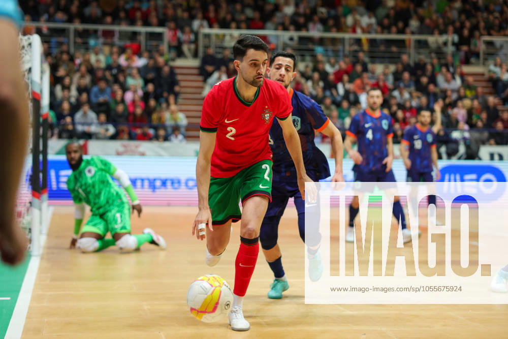 ANDRE COELHO player from Portugal seen on action during the UEFA Futsal Euro 2026 Qualifying match between Portugal and Netherlands at Pavilhao Municipal da Povoa de Varzim 18, 2024 in Povoa de Varzim, Portugal. Final Score Portugal 4 - 2 Netherlands Povoa De Varzim Portugal - ZUMAl192 20241218_zsp_l192_011