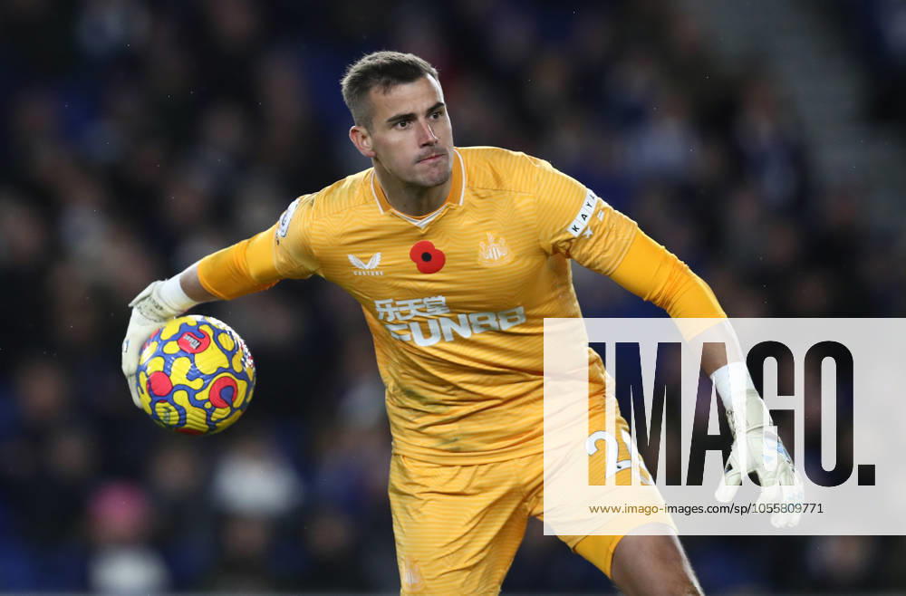 Brighton and Hove Albion v Newcastle United - Premier League - AMEX Stadium November 6, 2021, Brighton and Hove, United Kingdom: Brighton and Hove, England, 6th November 2021. Karl Darlow of Newcastle United during the Premier League match at the AMEX Stadium, Brighton and Hove. Picture credit should read: Paul Terry Sportimage Brighton and Hove United Kingdom