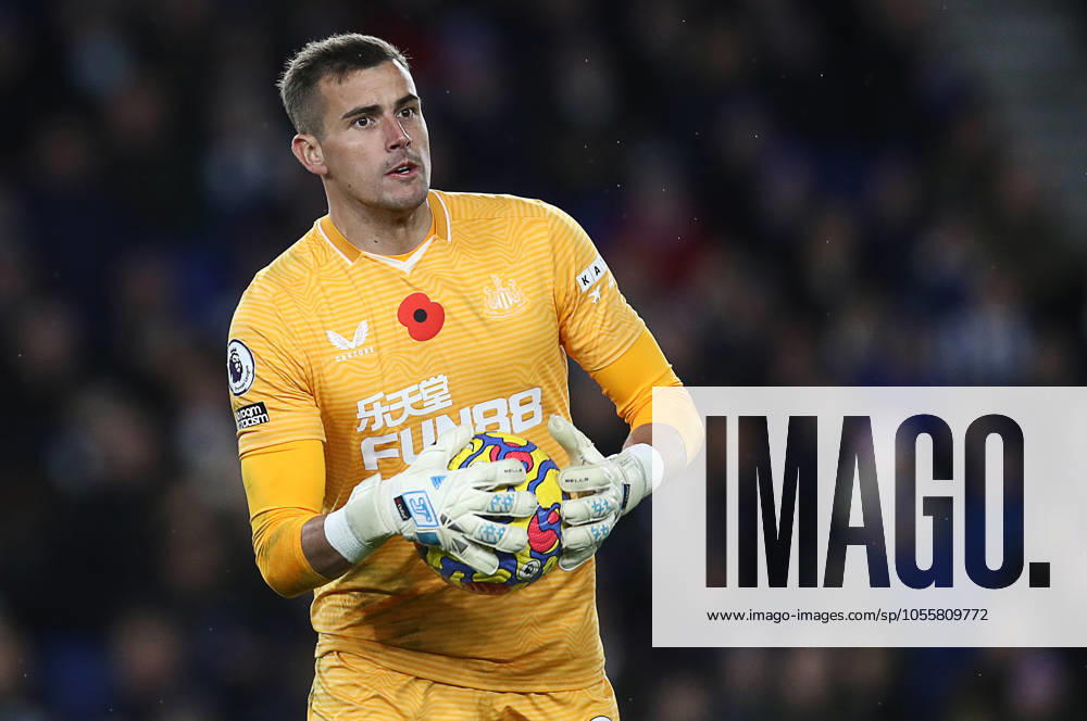 Brighton and Hove Albion v Newcastle United - Premier League - AMEX Stadium November 6, 2021, Brighton and Hove, United Kingdom: Brighton and Hove, England, 6th November 2021. Karl Darlow of Newcastle United during the Premier League match at the AMEX Stadium, Brighton and Hove. Picture credit should read: Paul Terry Sportimage Brighton and Hove United Kingdom