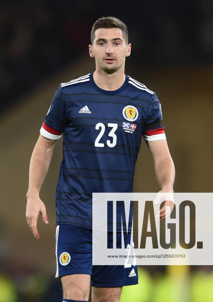 Scotland v Denmark - FIFA World Cup, WM, Weltmeisterschaft, Fussball qualifying - European - Hampden Park November 15, 2021, Glasgow, United Kingdom: Glasgow, Scotland, 15th November 2021. Kenny McLean of Scotland during the FIFA World Cup qualifiers match at Hampden Park, Glasgow. Picture credit should read: Neil Hanna Sportimage Glasgow United Kingdom